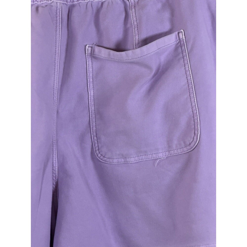 Lane Bryant Pull-On Knit Denim Shorts Women's Size 24 Purple High Rise NW 410672 - Picture 9 of 13